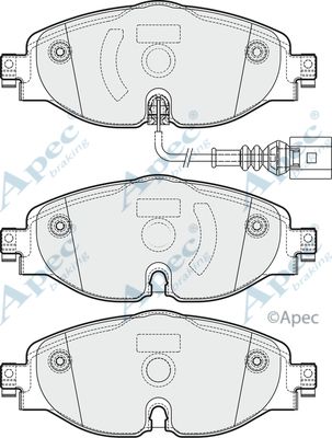 APEC BRAKING stabdžių trinkelių rinkinys, diskinis stabdys PAD1902